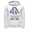thumbnail image 1 of Men's Justice League Cross Chest Portrait  Pull Over Hoodie White Small, 1 of 3