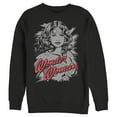 thumbnail image 1 of Men's Justice League Distressed Portrait  Sweatshirt Black X Large, 1 of 3