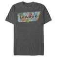 thumbnail image 1 of Men's Justice League Dragon Fruit Logo Graphic Tee Charcoal Heather Large, 1 of 4