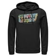 thumbnail image 1 of Men's Justice League Dragon Fruit Logo  Pull Over Hoodie Black 3X Large, 1 of 3