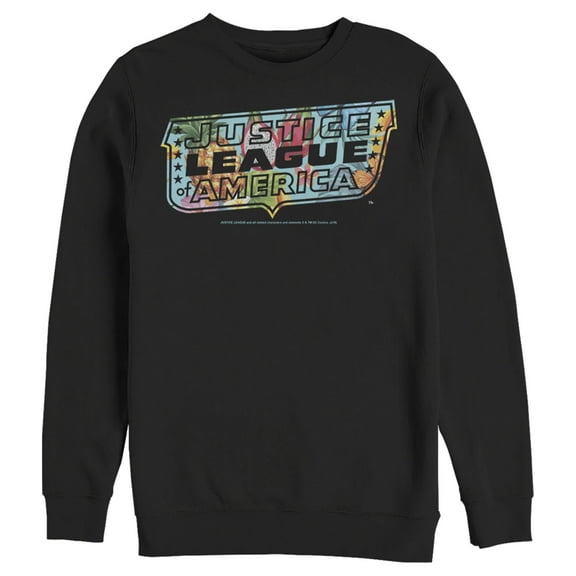 Men's Justice League Dragon Fruit Logo  Sweatshirt Black Medium