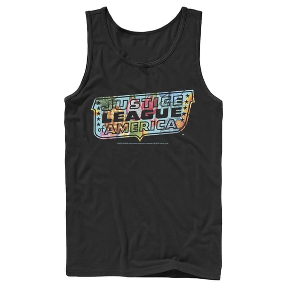Men's Justice League Dragon Fruit Logo  Tank Top Black Large
