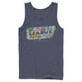 thumbnail image 1 of Men's Justice League Dragon Fruit Logo Tank Top Navy Blue Medium, 1 of 3