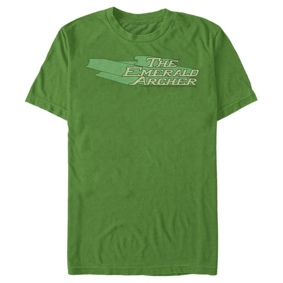 Men's Justice League Emerald Archer Logo Graphic Tee Kelly Green Large