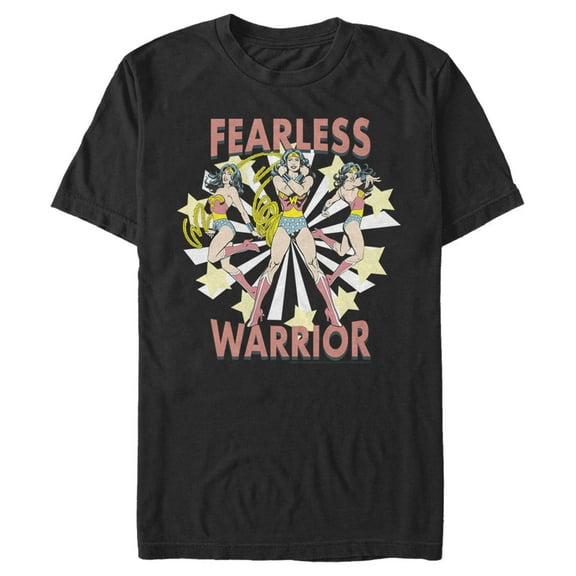 Men's Justice League Fearless Warrior  Graphic Tee Black Medium