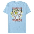 thumbnail image 1 of Men's Justice League Fearless Warrior  Graphic Tee Light Blue 3X Large, 1 of 3