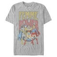 thumbnail image 1 of Men's Justice League Femme Power Heroines Graphic Tee Athletic Heather 2X Large, 1 of 4
