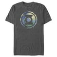 thumbnail image 1 of Men's Justice League Green Lantern Starry Night Logo  Graphic Tee Charcoal Heather Small, 1 of 4