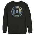 thumbnail image 1 of Men's Justice League Green Lantern Starry Night Logo  Sweatshirt Black Medium, 1 of 3