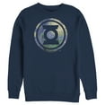thumbnail image 1 of Men's Justice League Green Lantern Starry Night Logo  Sweatshirt Navy Blue Small, 1 of 3