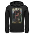 thumbnail image 1 of Men's Justice League Hero Artistic Poster Pull Over Hoodie Black 3X Large, 1 of 3