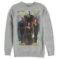 thumbnail image 1 of Men's Justice League Hero Artistic Poster Sweatshirt Athletic Heather Medium, 1 of 3
