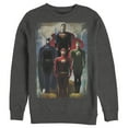 thumbnail image 1 of Men's Justice League Hero Artistic Poster  Sweatshirt Charcoal Heather Large, 1 of 3
