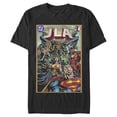 thumbnail image 1 of Men's Justice League JLA Comic Cover  Graphic Tee Black Medium, 1 of 4