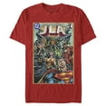 thumbnail image 1 of Men's Justice League JLA Comic Cover  Graphic Tee Red Medium, 1 of 4