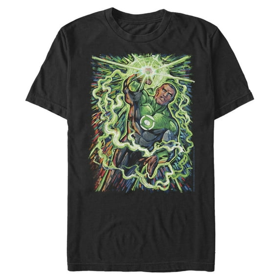 Men's Justice League Johnny Stewart Lantern Graphic T-Shirt