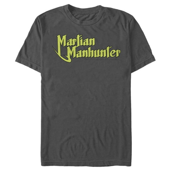 Men's Justice League Martain Manhunter  Graphic Tee Charcoal 3X Large
