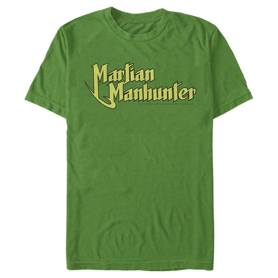 Men's Justice League Martain Manhunter Graphic Tee Kelly Green 3X Large