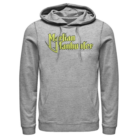 Men's Justice League Martain Manhunter  Pull Over Hoodie Athletic Heather Large