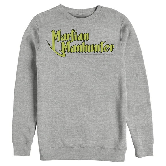 Men's Justice League Martain Manhunter Sweatshirt Athletic Heather Small