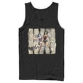 thumbnail image 1 of Men's Justice League Paper Strips Portrait  Tank Top Black X Large, 1 of 4