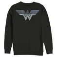 thumbnail image 1 of Men's Justice League Patchwork Logo Sweatshirt Black Medium, 1 of 3
