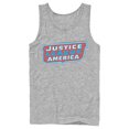 thumbnail image 1 of Men's Justice League Patriotic Frame Logo  Tank Top Athletic Heather Small, 1 of 4