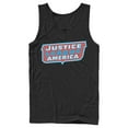 thumbnail image 1 of Men's Justice League Patriotic Frame Logo  Tank Top Black Medium, 1 of 4