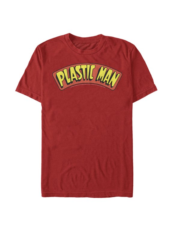 Men's Justice League Plastic Man Logo Graphic Tee Red Large