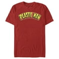thumbnail image 1 of Men's Justice League Plastic Man Logo  Graphic Tee Red X Large, 1 of 4