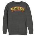 thumbnail image 1 of Men's Justice League Plastic Man Logo Sweatshirt Charcoal Heather Medium, 1 of 3