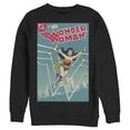 thumbnail image 1 of Men's Justice League Retro Comic Cover Sweatshirt Black Small, 1 of 3