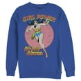 thumbnail image 1 of Men's Justice League Running Girl Power Text Poster  Sweatshirt Royal Blue Small, 1 of 3