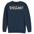 thumbnail image 1 of Men's Justice League Shazam Dragon Fruit Logo  Sweatshirt Navy Blue Small, 1 of 3