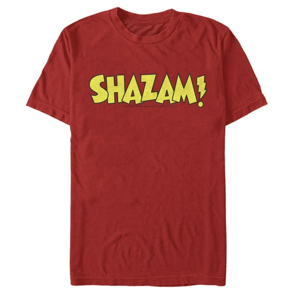 Men's Justice League Shazam Logo Graphic Tee Red Medium