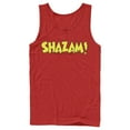 thumbnail image 1 of Men's Justice League Shazam Logo  Tank Top Red Small, 1 of 3