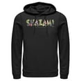 thumbnail image 1 of Men's Justice League Shazam Tropical Logo  Pull Over Hoodie Black Large, 1 of 3