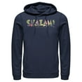 thumbnail image 1 of Men's Justice League Shazam Tropical Logo  Pull Over Hoodie Navy Blue Medium, 1 of 3