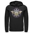 thumbnail image 1 of Men's Justice League Symbol Pull Over Hoodie Black 2X Large, 1 of 3