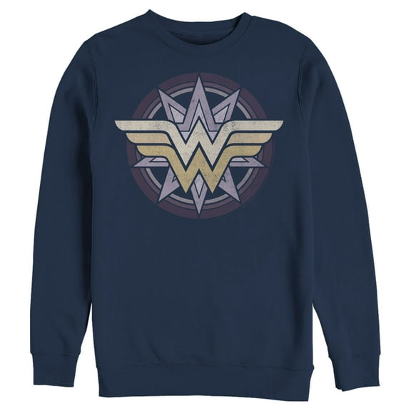 Men's Justice League Symbol  Sweatshirt Navy Blue X Large