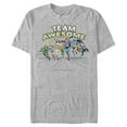 thumbnail image 1 of Men's Justice League Team Awesome Perspective  Graphic Tee Athletic Heather 3X Large, 1 of 4
