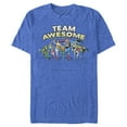 thumbnail image 1 of Men's Justice League Team Awesome Perspective  Graphic Tee Royal Blue Heather 2X Large, 1 of 4