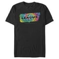 thumbnail image 1 of Men's Justice League Tie Dye Emblem  Graphic Tee Black X Large, 1 of 4