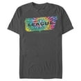thumbnail image 1 of Men's Justice League Tie Dye Emblem  Graphic Tee Charcoal 3X Large, 1 of 4