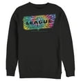 thumbnail image 1 of Men's Justice League Tie Dye Emblem  Sweatshirt Black 3X Large, 1 of 3