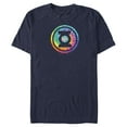 thumbnail image 1 of Men's Justice League Tie Dye Logo  Graphic Tee Navy Blue Medium, 1 of 4
