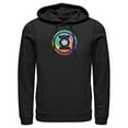 thumbnail image 1 of Men's Justice League Tie Dye Logo  Pull Over Hoodie Black Large, 1 of 3