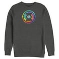 thumbnail image 1 of Men's Justice League Tie Dye Logo  Sweatshirt Charcoal Heather X Large, 1 of 3