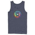 thumbnail image 1 of Men's Justice League Tie Dye Logo  Tank Top Navy Blue 2X Large, 1 of 3
