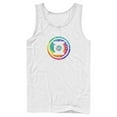 thumbnail image 1 of Men's Justice League Tie Dye Logo  Tank Top White Small, 1 of 4